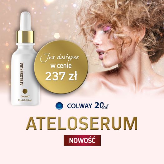 Ateloserum luksusowy koktajl młodości Linia Atelo Colway Kolagen