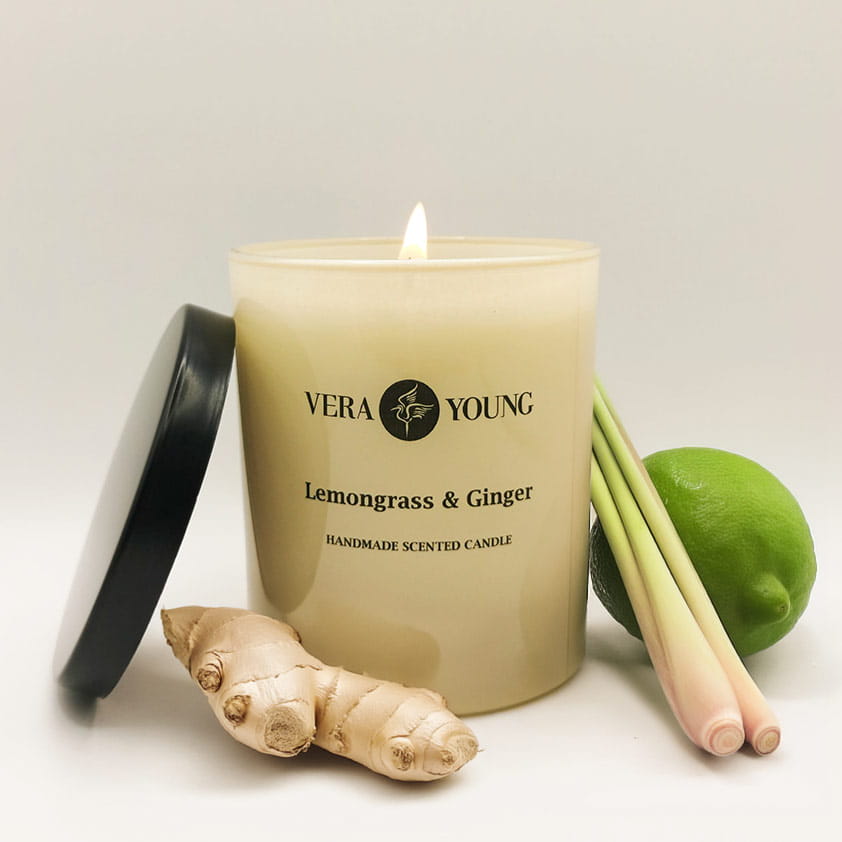 Zapachowa Świeca Sojowa Vera Young DANDY Lemongrass & Ginger