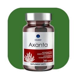 Colway Axanta 60 kapsułek Astaksantyna Piperyna Kompleks witamina z grupy B