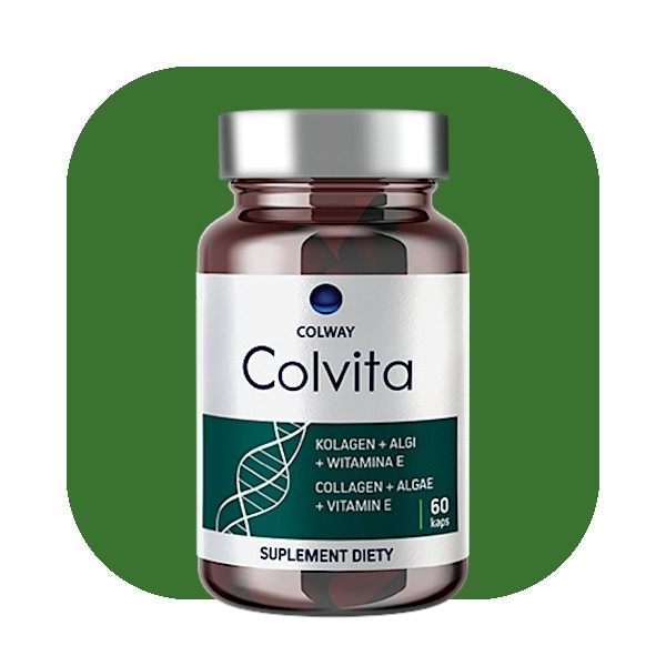 Colway Colvita 60 kapsułek Kolagen Naturalny Witamina E Algi