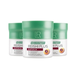 Reishi Plus - 30 kapsułek - 3pak - grzybki Reishi oraz witamina C