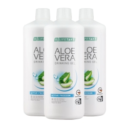 Aloe Vera Active Freedom Aloesowy Żel do Picia - 1000ml - 3pak