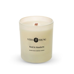Vera Young DANDY - Basil & Mandarin - 220g 55h - Zapachowa Świeca Sojowa