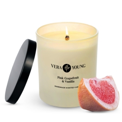 Zapachowa Świeca Sojowa Vera Young DANDY Pink Grapefruit & Vanilla